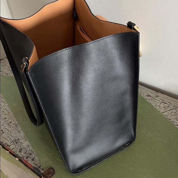 Kate Spade Phoebe Large Tote Bag Black Leather Gold-tone Lock Shoulder Commute - Picture 14 of 16